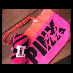 PINK Victoria’s Secret match tote and towel
